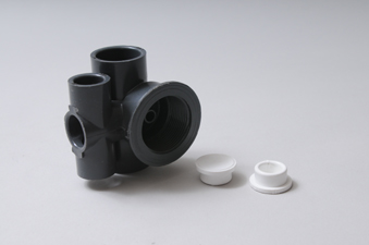 222-5020 - Jet Body,WATERW,STD Mini Jet,20mm Air X 32mm Water Tee Body - 222-5020