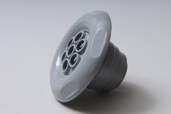 23540-141 - Jet Internal,CMP,Classic Poly,Massage,4 Inch Face,5-Scallop,Gray - 23540-141