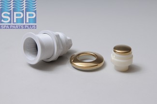 25083-003 - Air Button,CMP,15 Slim,1-3/8 Inch H,1-3/4 Inch F,2 Inch L,Polished Brass - 25083-003