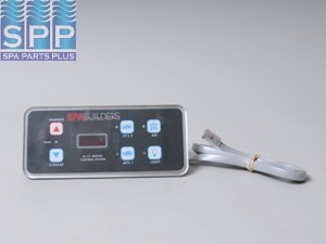 3-00-0140 - Spa Side Cntrl,Electr,SBSG,LX15,6BTN,LED,6'Cbl,Phone Plug - 3-00-0140