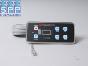 3-00-0210 - Spa side, 6 Btn, Electronic spa side with 50’ cable, SBSG - 3-00-0210