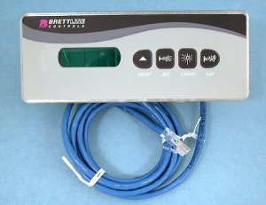 3-00-5008 - Spa Side Cntrl,Electr,LEN_GO,BL46,4BTN,LED,6'Cbl,8 Pin Conn - 3-00-5008