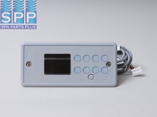 3-00-7238 - Spa Side Cntrl,Electr,GECKO,TSC-35,6BTN,LED,10'Cbl,8Pin Jst - 3-00-7238