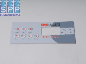 3-05-7098 - Spa Side Overlay,GECKO,TSC-8/K8(SBSG Logo)7BTN,LCD - 3-05-7098