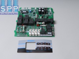 3-60-6018 - PCB,GECKO,MSPA-MP(Saratoga Spas)2 Pump,w/TSC8 Overlay - 3-60-6018