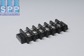30253 - Terminal Strip,BALBOA,6 Positions,30Amp,w/Screws,Black - 30253