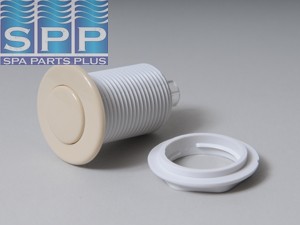 3070-BO - Air Button,G/GIND,Flush Btn,1-1/4 Inch H,1-3/4 Inch F,2-1/8 Inch L,Bone - 3070-BO