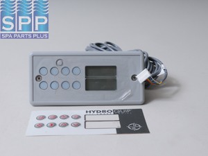 34-0189 - Spa Side Cntrl,Electr,HQ,HT-2,8BTN,LCD,25'Cbl,8 Pin JST Conn - 34-0189