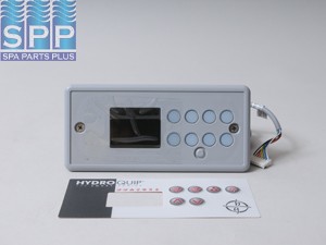 34-0197 - Spa Side Cntrl,Electr,HYDROQ,ECO-3,6BTN,LED,10'Cbl,8Pin JST - 34-0197