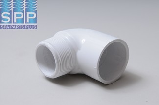 410-015 - Fittings PVC,90 Degree Street Ell,HUGHES,1-1/2 Inch S x 1-1/2 Inch MPT - 410-015