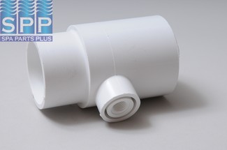 413-2180 - Fittings PVC,Tee,WATERW,2 Inch Spg x 2 Inch S x 3/8 Inch Air Bleed - 413-2180