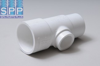 413-4080 - Fittings PVC,Adaptor Tee,WATERW,1-1/2 Inch S x 1-1/2 Inch Spg x 3/4 Inch S - 413-4080