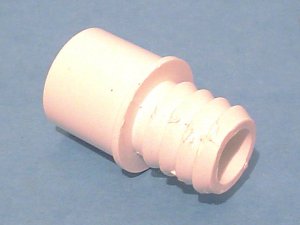 425-1030 - Fittings PVC,Barbed Adapter,WATERW,3/4 Inch RB x 3/4 Inch Spg - 425-1030