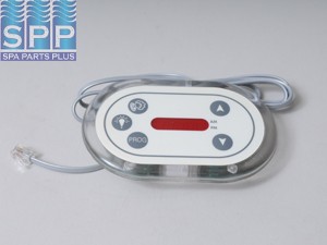 451127 - Spa Side Cntrl,Electr,VITA,LD15/Duet,5BTN,LED,5'Cbl,Ph Plug - 451127