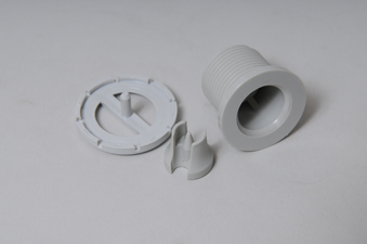 46936481 - Jet Flange/Nozzle Assy,AMERIC,Euro Jet,Swirl,1-1/2 Inch Face,Gry - 46936481