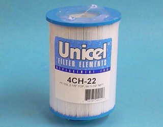 4CH-22 - Filter Cartridge,UNICEL,25 Sq Ft,4-15/16 Inch OD x 6-5/8 Inch Long - 4CH-22