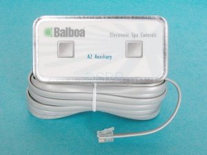 51216 - Spa Side Cntrl,Electr,BALBOA,Auxilliary,2BTN,18'Cable,6 Conn - 51216