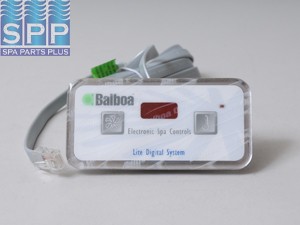 51538 - Spa Side Cntrl,Electr,BALBOA,Lite Dig(Gneric),2BTN,LED,7'Cbl - 51538