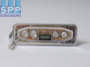 52424 - Spa Side Cntrl,Electr,BALBOA,VL401,Lt Dup,4BTN,LCD,7'Cbl, - 52424