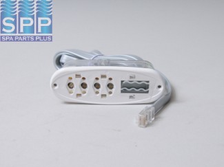 53676 - Spa Side Cntrl,Electr,BALBOA,MVP/VL200.Mini Oval,4BTN,LCD - 53676