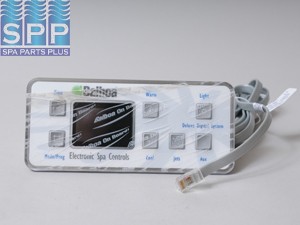 54142 - Spa Side Cntrl,Electr,BALBOA,VL801D,Ser Dlx,7BTN,LCD,7'Cbl - 54142