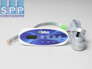 55123 - Spa Side Cntrl,Electr,BALBOA,VL200,Mini-Oval,4BTN,LCD,7'Cbl - 55123