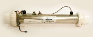 58010 - Heater Assy,BALBOA(M7)Flo Thru,5.5kW,240V,2 Inch x15 Inch L,w/Sensors - 58010