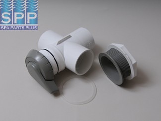 600-3060-GRY - Valve Assy,WATERW,Vert 2 Port(Diverter)Top Acc,Notchd 2 Inch ,Gry - 600-3060-GRY