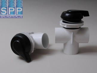 600-3061 - Valve Assy,WATERW,Vert 2 Port(Diverter)Top Acc,Notchd 2 Inch ,Blk - 600-3061