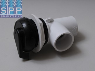 600-4201 - Valve Assy,WATERW,Notched Vert,1-Port Diveter Valve,1 Inch S,Blk - 600-4201