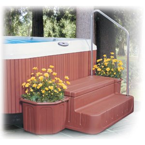 6130362 - Step-N-Stow Planter, Light Redwood - 6130362