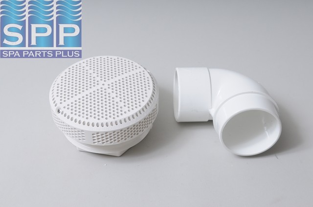 640-3600 - Suction, 2 Inch S 90 Degree Ell, White - 640-3600