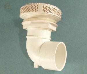 640-3610 - 2 1/2 Inch S 90 Degree Ell, White - 640-3610