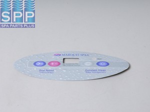 650-0521 - Spa Side Overlay,MARQUIS(Balboa)Digital Dup,4BTN,LCD,Oval - 650-0521