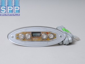 650-0635 - Spa Side Cntrl,Electr,MARQUIS(Balboa)4 BTN,LCD,7'Cbl Ph Plug - 650-0635