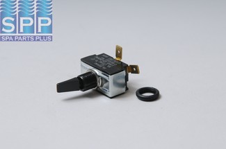 650595 - Switch,Toggle,SPST,3/6Amp,For 055B Heater,Blk - 650595