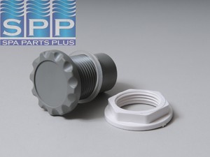 660-3107 - Air Control,WATERW,Strt Nut Scallop,1/2 Inch P,1-5/16 Inch H,Gray - 660-3107