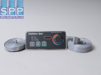 6600-690 - Spa Side Cntrl,Electr,SUNDANCE,600,3BTN,LED,w/Knob,4'Ribbon - 6600-690