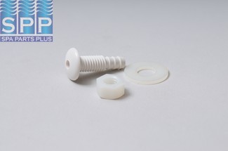 670-2130 - Air Injector,WATERW,Button Style,1/4 Inch B,White,3/8 Inch Hole Size - 670-2130