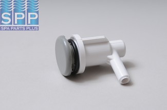 670-2207 - Air Injector,WATERW,Lo-Pro Ell,3/4 Inch H,3/8 Inch Barb,Gray - 670-2207