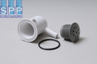 670-2307 - Air Injector,WATERW,Top-Flo Ell,1-1/8 Inch H,3/8 Inch Barb,Gray - 670-2307