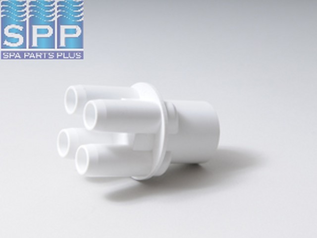 672-4410 - Manifold PVC,Water,WATERW,1 Inch S x (4) 3/4 Inch SB Ports - 672-4410