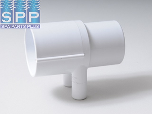 672-4910 - Manifold PVC,Water,WATERW,2 Inch S x 2 Inch Spg x (2) 3/4 Inch SB Ports - 672-4910