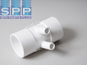 672-7920 - Manifold PVC,Water,WATERW,2 Inch S x 2 Inch S x (2) 3/4 Inch S Ports - 672-7920