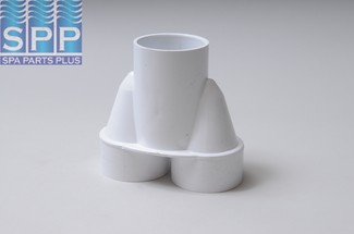 672-8000 - Fitting PVC,Wye Manifold,WATERW,2 Inch S x 2 Inch S x 2 Inch S - 672-8000