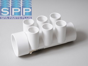 72060 - Manifold PVC,Water,G/GIND,1.5 Inch S x 1.5 Inch Spg x (6) 1/2 Inch S P - 72060