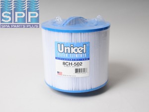 8CH-502 - Filter Cartridge,UNICEL,50 Sq Ft,8-1/2 Inch OD x 7-1/4 Inch Long - 8CH-502