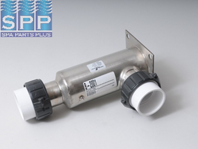 B-2001 - Heater Manifold,90 Deg,SS,Deluxe,10 Inch ,5 Inch x 5 Inch Square Flange - B-2001