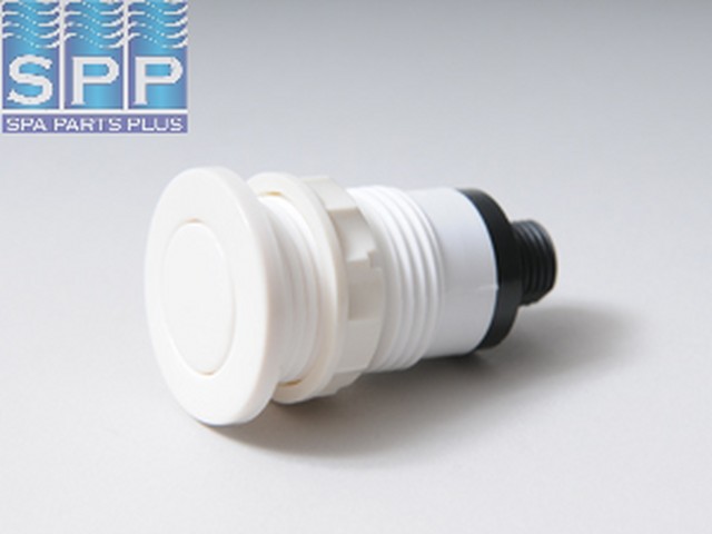 B340WA - Air Button,PRESAIR,Gunite,1-1/4 Inch PVC,1-3/4 Inch F,1-3/4 Inch L,White - B340WA