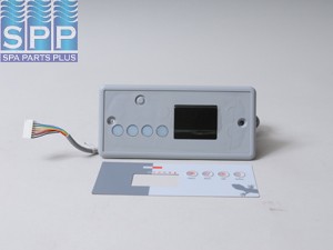BDLTSC19GE3 - Spa Side Cntrl,Electr,GECKO,TSC-19,4BTN,LED,Lg Rctngl,10'Cbl - BDLTSC19GE3